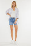 KanCan high rise denim shorts