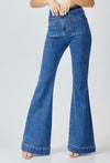 High Rise Pocket Front Flare