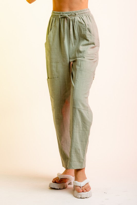 High Waisted Woven Cargo Lounge Pants – Shabby 2 Chic Boutique