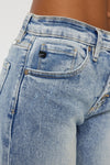 KanCan acid high rise slim straight jeans