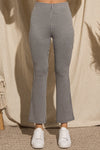 Black High Waist Gingham Pants