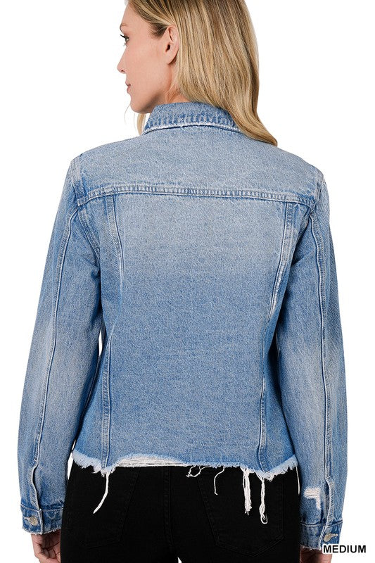 Distressed Denim Jacket