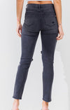 Vintage Black Distressed Denim